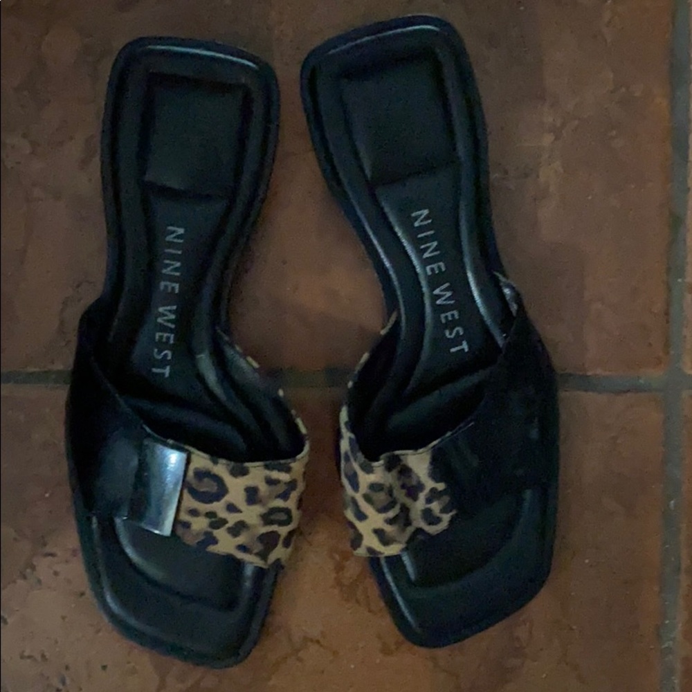 Nine West Leopard print Barbie Flats!
